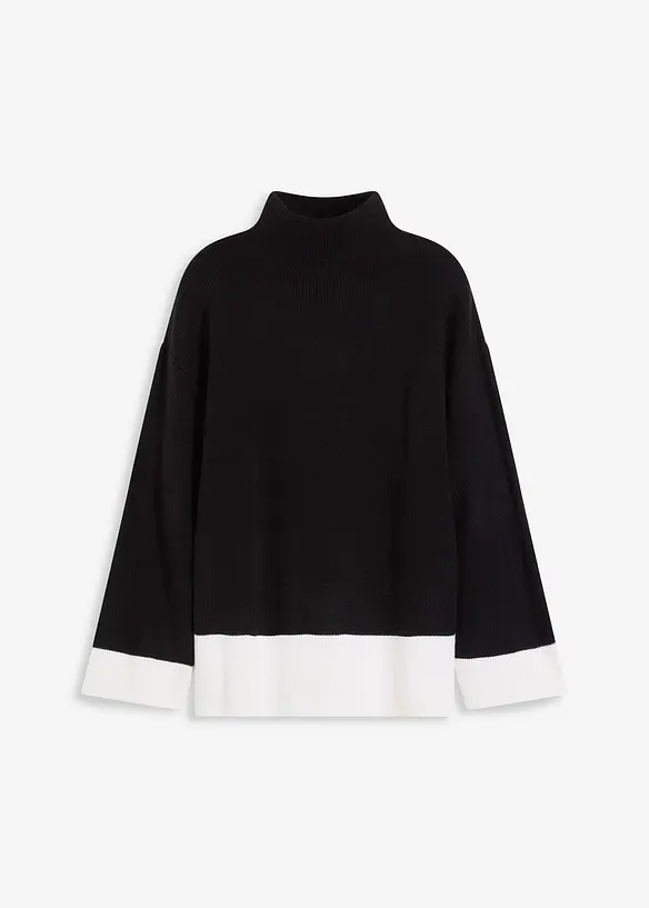 Pullover in schwarz von vorne - bonprix Pullover in schwarz von vorne - bonprix