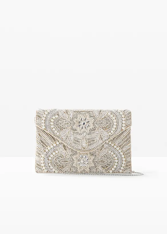 Clutch in beige von vorne - bonprix