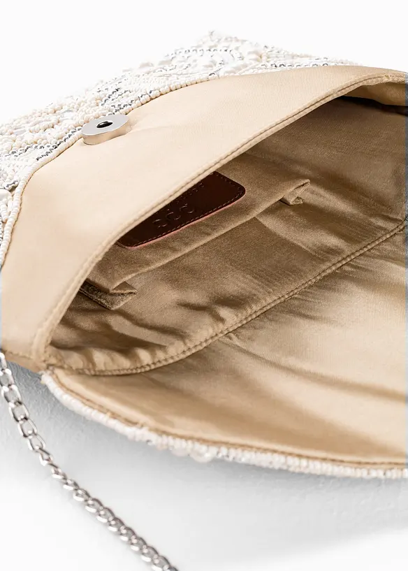 Clutch in beige geöffnet - bonprix