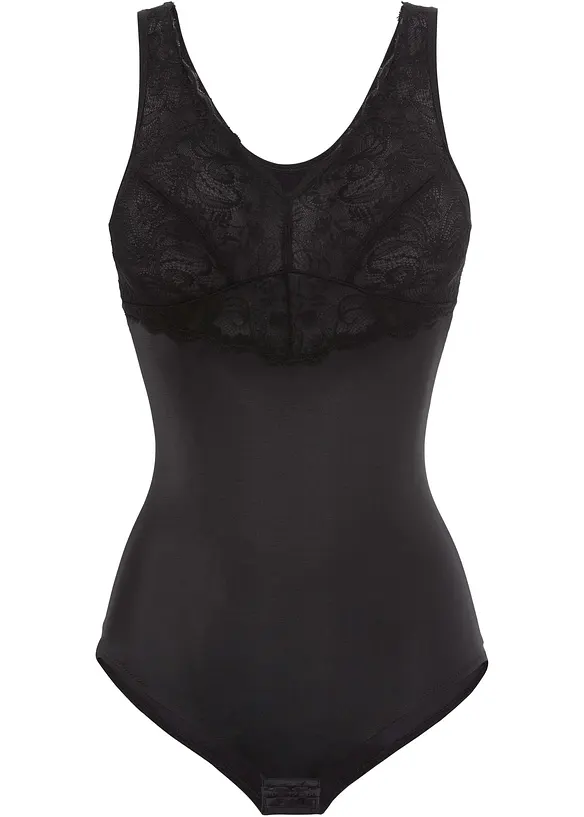 Shape Body mit starker Formkraft in schwarz von vorne - bonprix