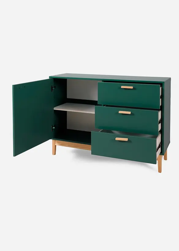 Dielen Sideboard in petrol geöffnet - bonprix