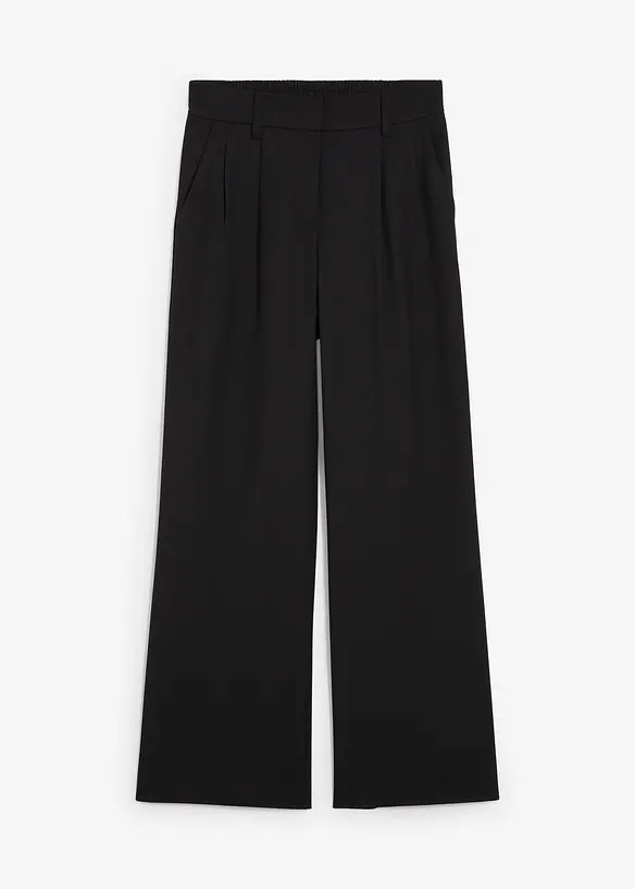 Schlupfhose mit Twill-Struktur in schwarz von vorne - bonprix