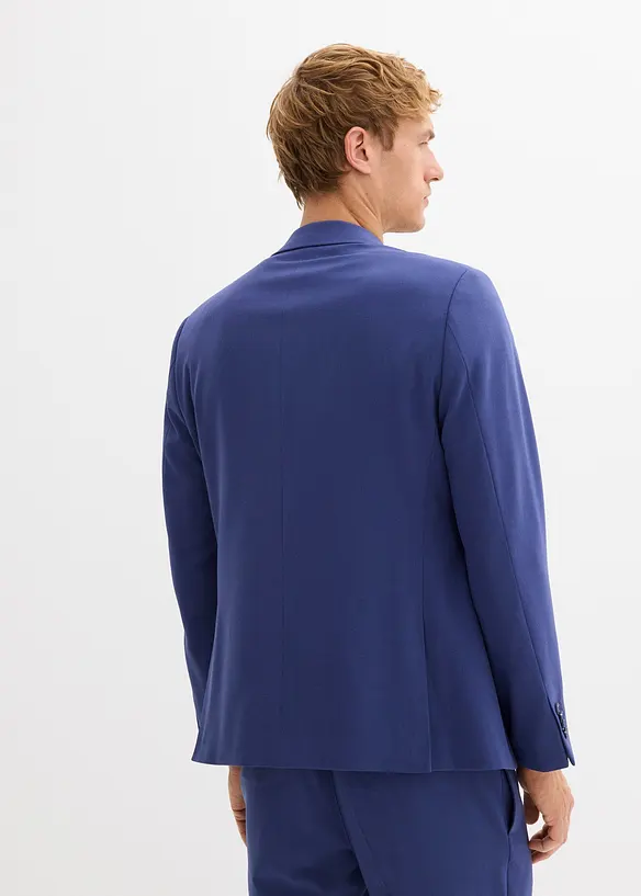 Stretch-Anzugsakko, Regular Fit in blau von hinten (im Anschnitt) - bonprix