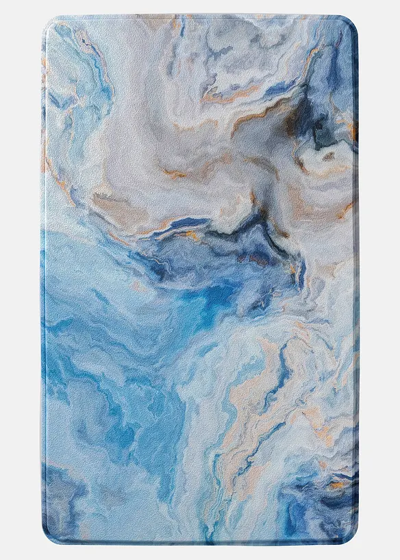 Badematte mit Memory Schaum in blau - bonprix