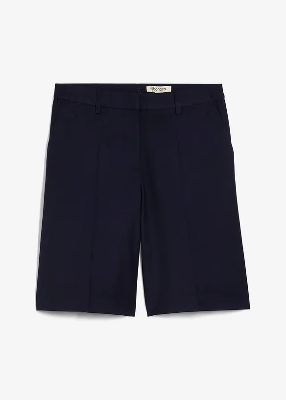 Shorts mit Wollanteil in blau von vorne - bonprix