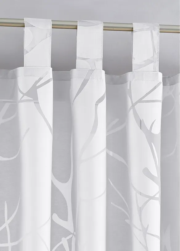 Ausbrenner Gardine (1er Pack) in weiß - bonprix