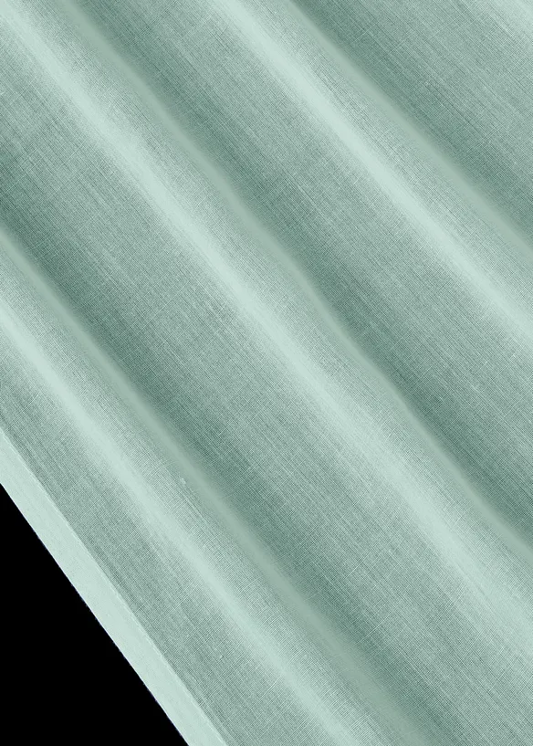 Gardine aus feiner Batist Struktur (1er Pack) in grün (Detailaufnahme) - bonprix