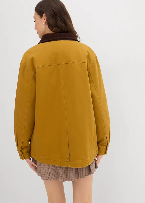 Oversize-Parka in braun von hinten (im Anschnitt) - bonprix