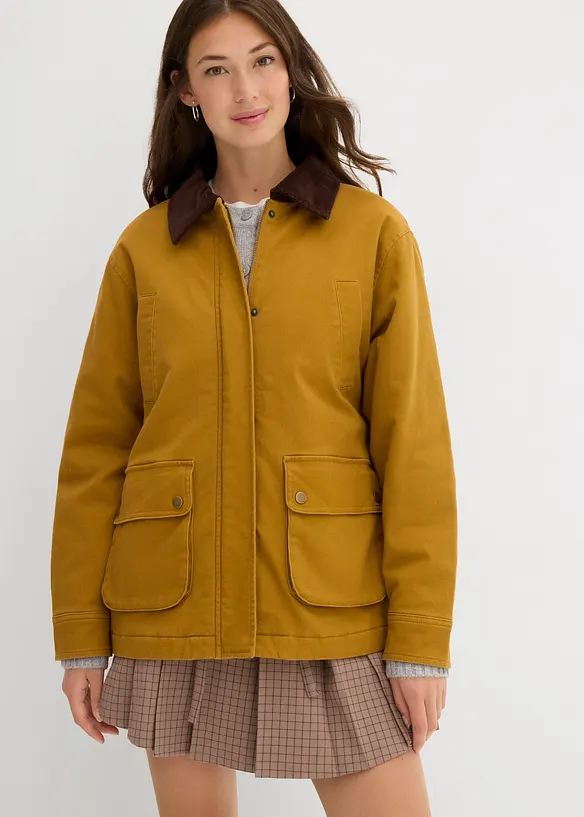 Oversize-Parka in braun von vorne (im Anschnitt) - bonprix