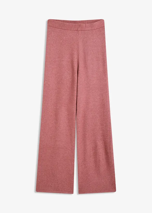 Strickhose in lila von vorne - bonprix