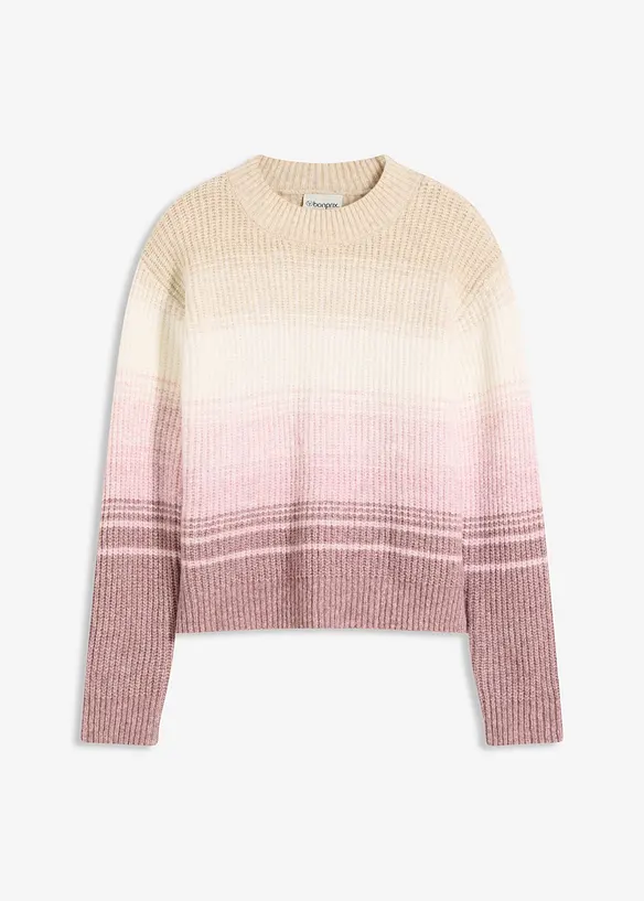 Pullover in beige von vorne - bonprix Pullover in beige von vorne - bonprix