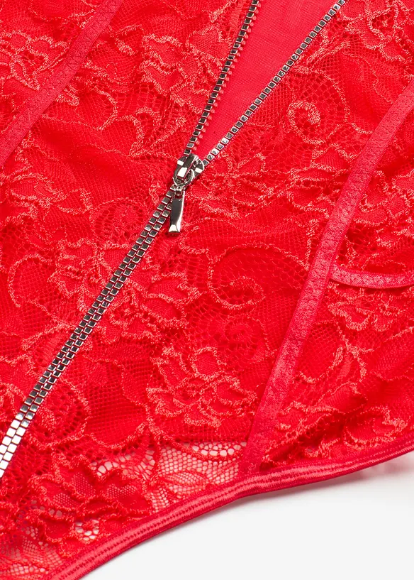 Stringbody ouvert in rot - bonprix