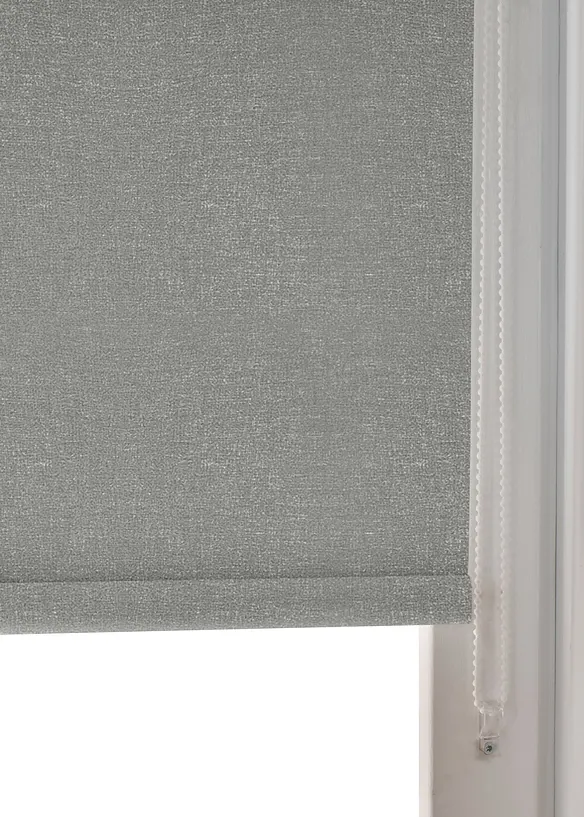 Verdunkelungsrollo mit Struktur in grau (Detailaufnahme) - bonprix