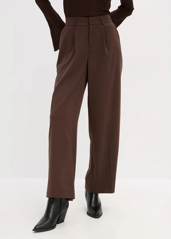 Marlenehose in braun von vorne - bonprix