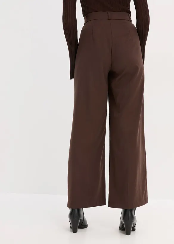 Marlenehose in braun von hinten - bonprix