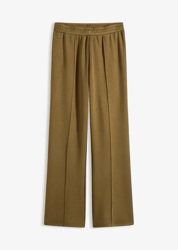 Scuba-Sweathose aus softem Viskose-Mix in grün von vorne - bonprix Scuba-Sweathose aus softem Viskose-Mix in grün von vorne - bonprix