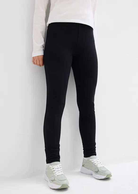 Thermo-Leggings in schwarz von vorne - bonprix