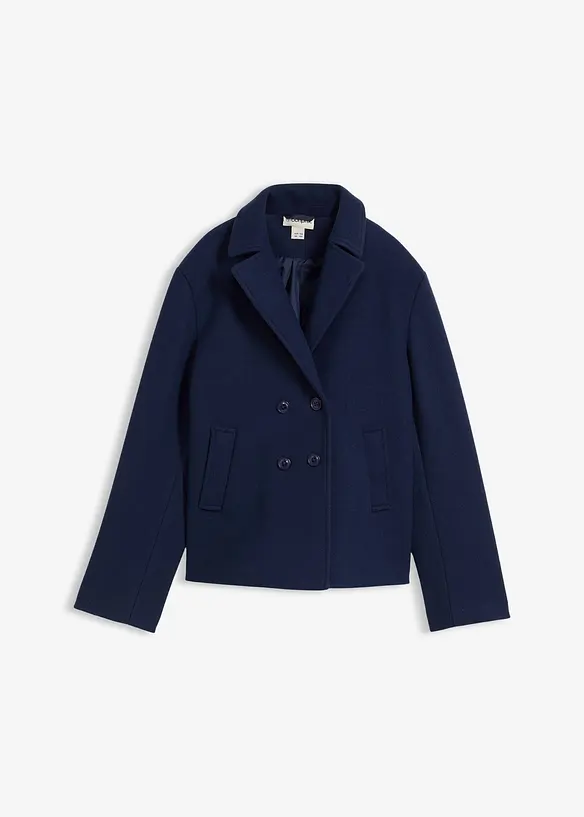 Cabanjacke in blau von vorne - bonprix