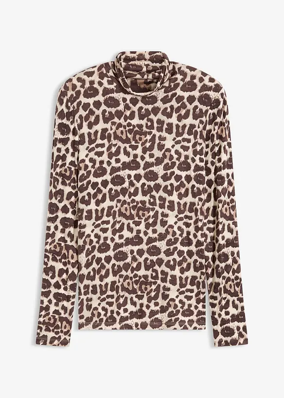 Langarmshirt aus softem Viskose-Mix in braun von vorne - bonprix Langarmshirt aus softem Viskose-Mix in braun von vorne - bonprix