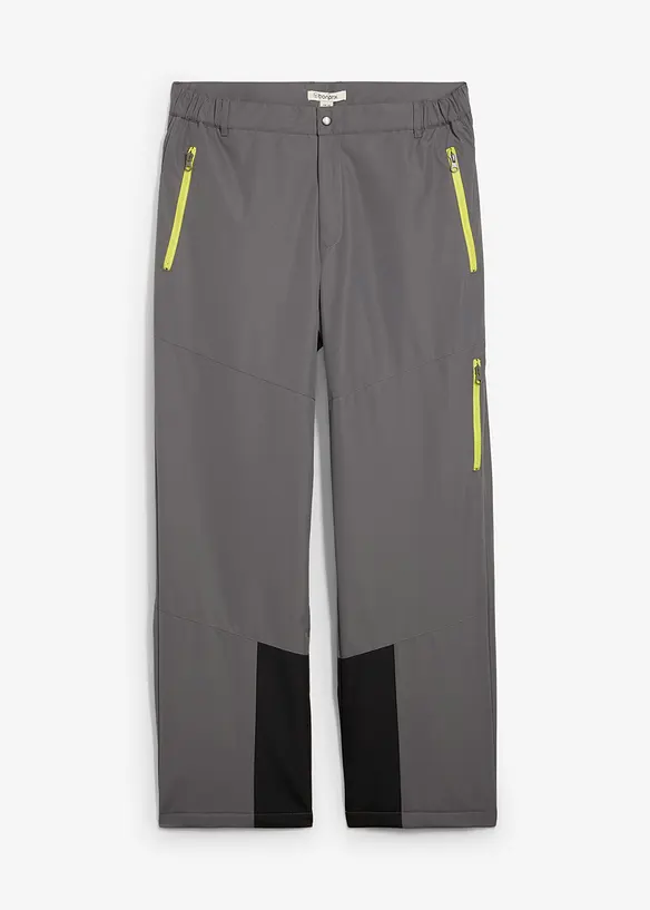 Thermo-Funktionshose in Regular Fit in grau von vorne - bonprix