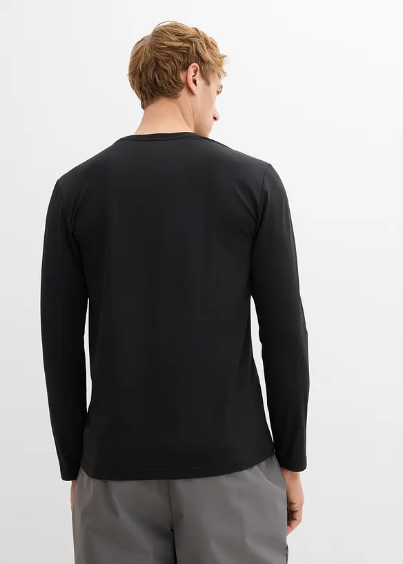 Thermoshirt (2er Pack) in weiß von hinten (im Anschnitt) - bonprix