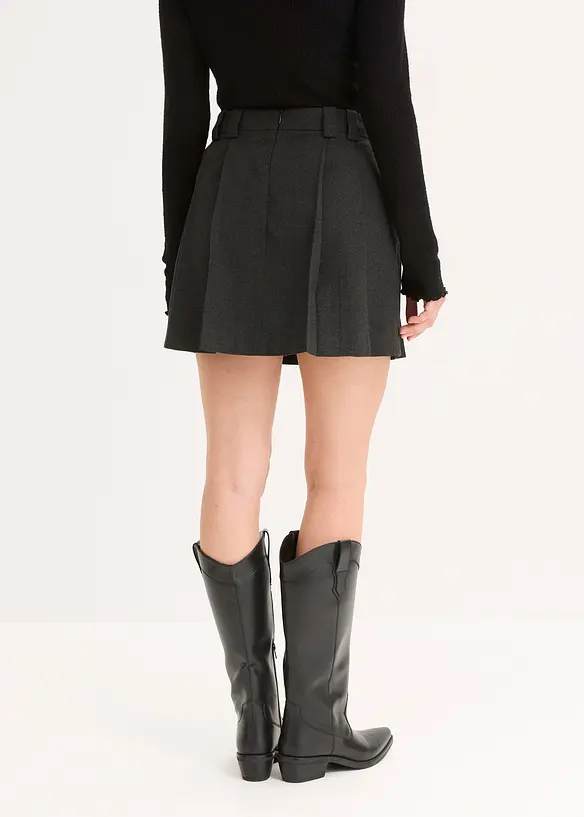 Skort in grau von hinten - bonprix