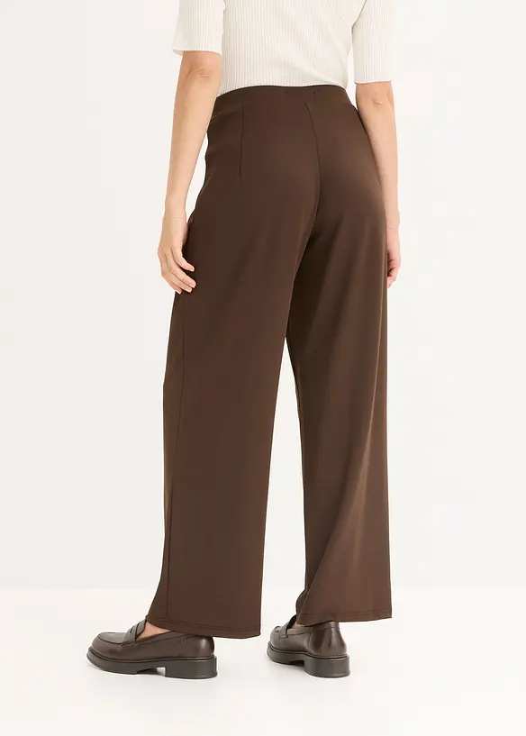 Jersey-Schlupfhose mit Ziergürtel in braun von hinten - bonprix Jersey-Schlupfhose mit Ziergürtel in braun von hinten - bonprix