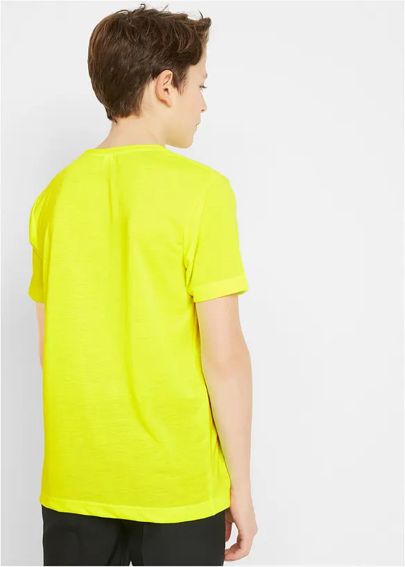 T-Shirt mit Skater-Print in gelb von hinten (im Anschnitt) - bonprix