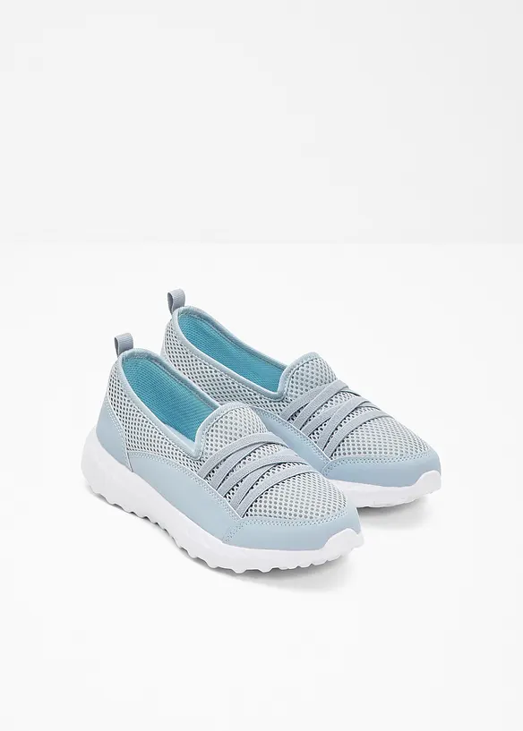 Komfort-Slip-On-Sneaker mit leichter Sohle in blau - bonprix
