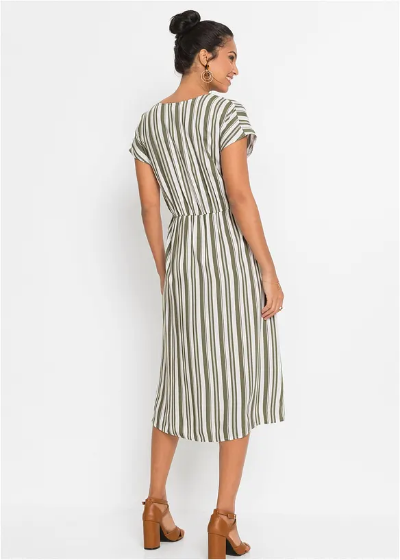 Kleid in grün von hinten (Totalaufnahme) - bonprix