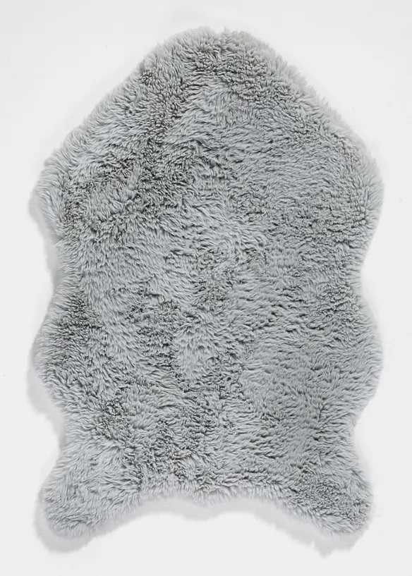 Waschbares Kunstfell in grau - bonprix