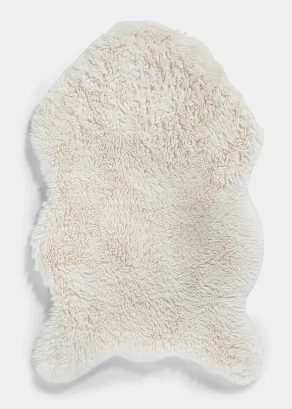 Waschbares Kunstfell in beige - bonprix