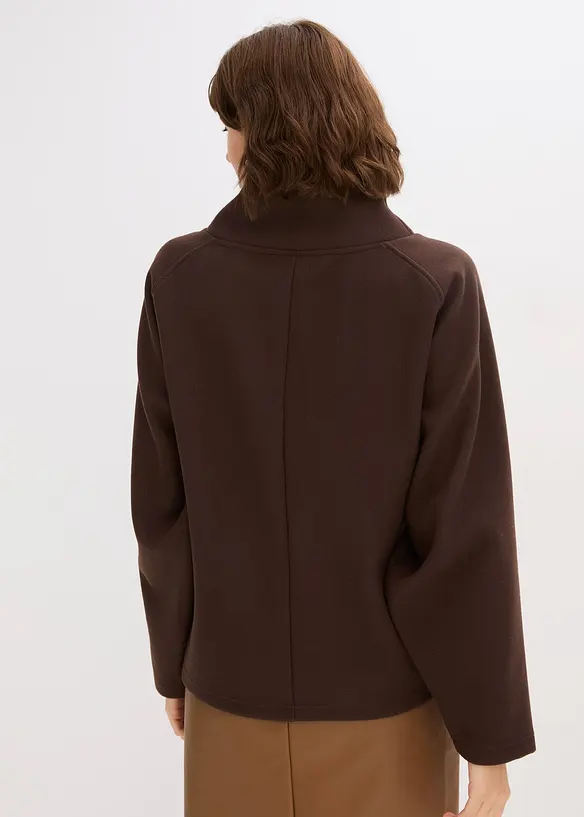 Rollkragenpullover in braun von hinten (im Anschnitt) - bonprix