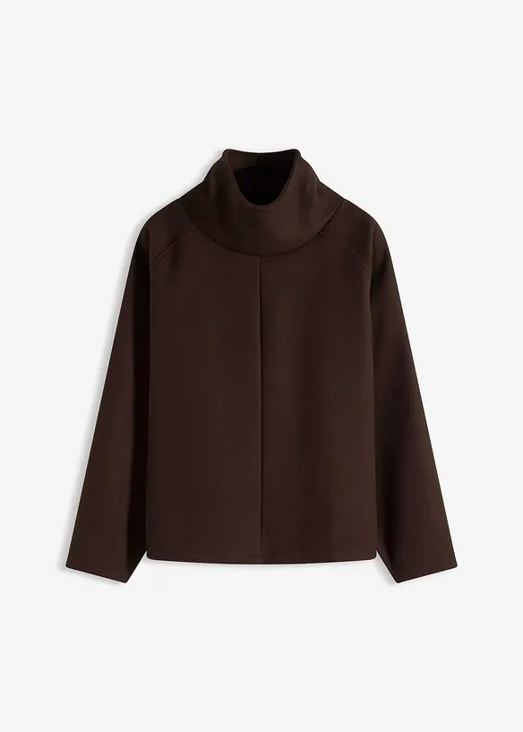 Rollkragenpullover in braun von vorne - bonprix