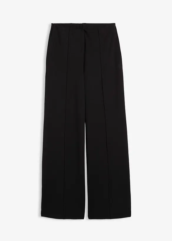 Hose aus Viskose-Mix in schwarz von vorne - bonprix