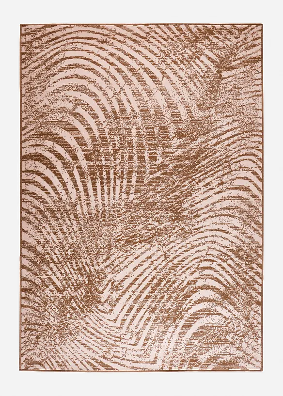 Teppich mit malerischer Musterung in braun von vorne - bonprix