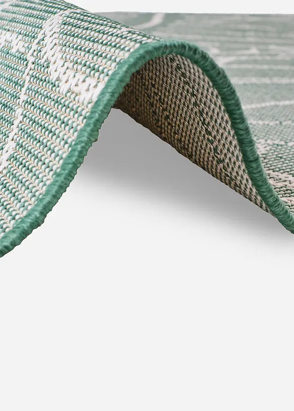 In-und Outdoor Teppich mit floraler Musterung in grün (Detailaufnahme) - bonprix