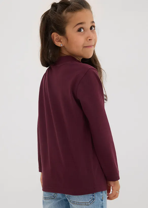 Langarmshirt aus elastischem Bio-Baumwoll-Mix (2er Pack) in rosa von hinten (im Anschnitt) - bonprix Langarmshirt aus elastischem Bio-Baumwoll-Mix (2er Pack) in rosa von hinten (im Anschnitt) - bonprix