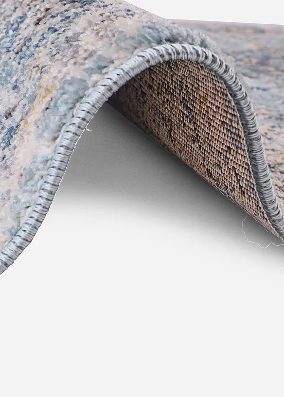 Teppich mit orientalischer Musterung in blau (Detailaufnahme) - bonprix