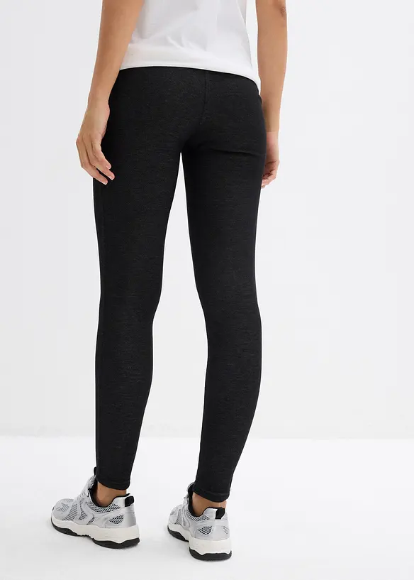 Wärmende Umstands-Leggings in schwarz von hinten - bonprix