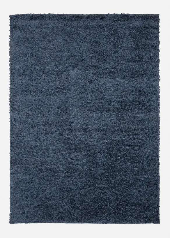 Hochflorteppich mit flauschiger Oberfläche in blau - bonprix