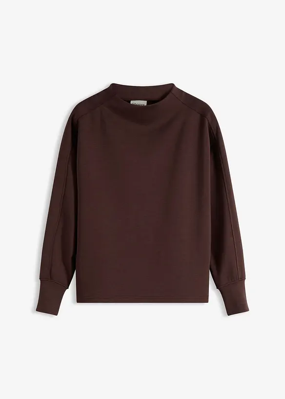 Oversize Sweatshirt aus weichem Scuba in braun von vorne - bonprix Oversize Sweatshirt aus weichem Scuba in braun von vorne - bonprix