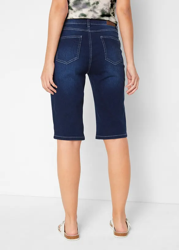 Straight-Jeans Mid Waist in blau von hinten - bonprix