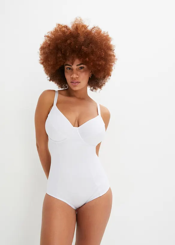 Medium Shape Body mit Bügel in weiß von vorne (Totalaufnahme) - bonprix