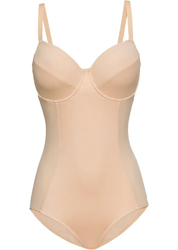 Medium Shape Body mit Bügel in beige von vorne - bonprix
