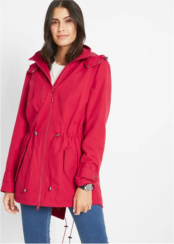 Parka in rot von vorne (im Anschnitt) - bonprix