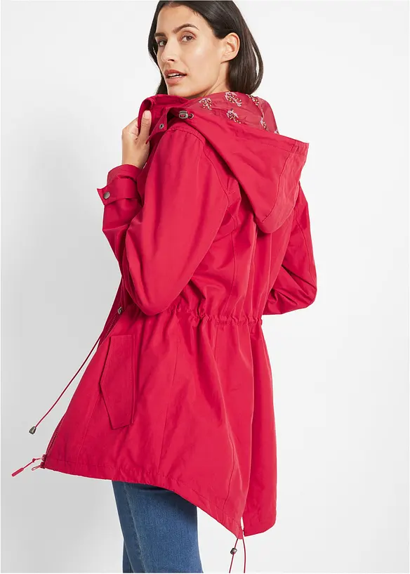 Parka in rot von hinten (im Anschnitt) - bonprix