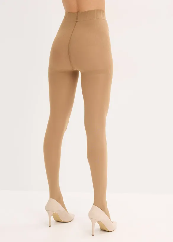 Shape-Strumpfhose 80 DEN in beige von hinten - bonprix