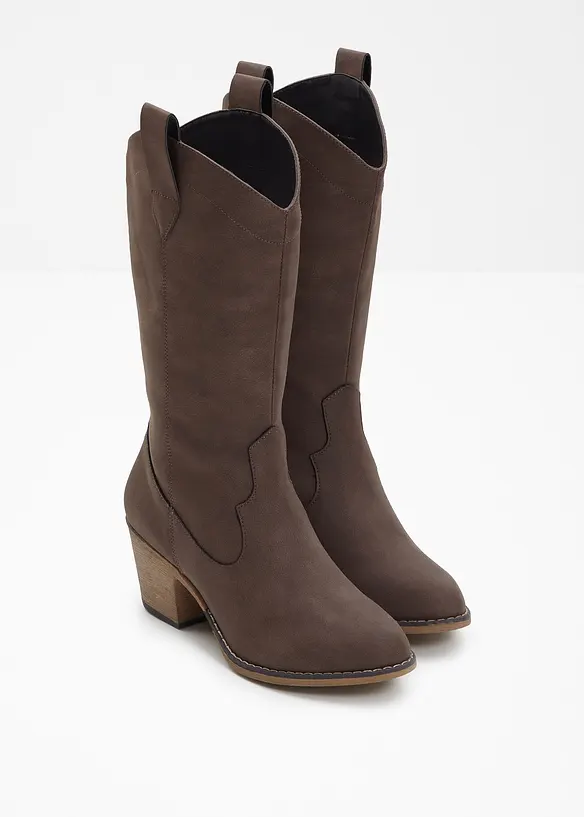 Cowboy Stiefel in braun - bonprix