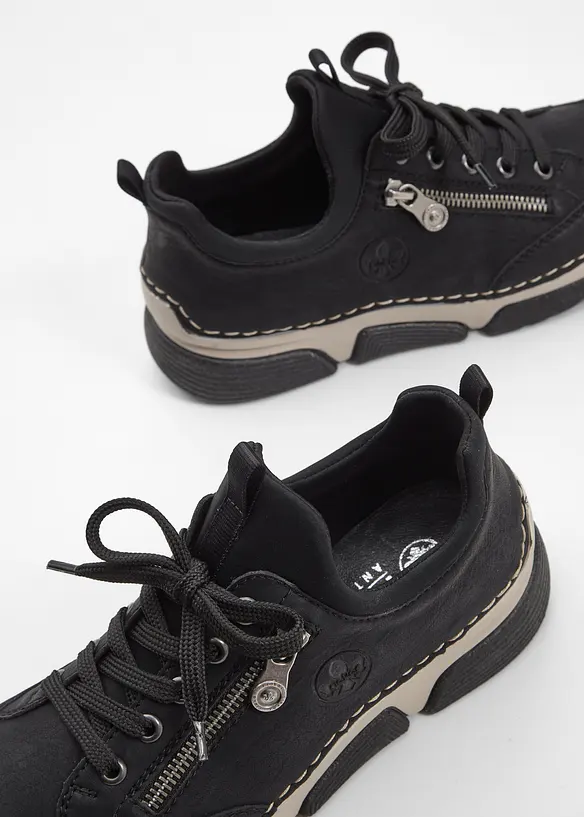 Rieker Komfort-Sneaker mit gepolsterter Innensohle in schwarz - Rieker